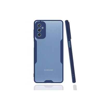 Samsung Galaxy M52 5G Kılıf Platin Silikon - Lacivert