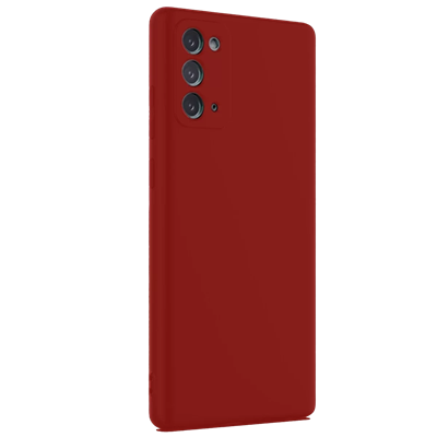 Samsung Galaxy Note 20 Kılıf First Silikon - Bordo