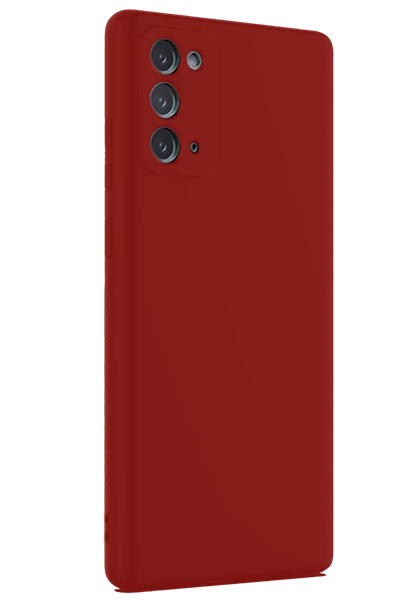 Samsung Galaxy Note 20 Kılıf First Silikon - Bordo