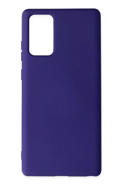Samsung Galaxy Note 20 Kılıf Nano içi Kadife Silikon - Mor
