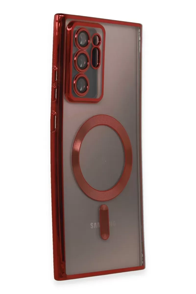 Samsung Galaxy Note 20 Ultra Kılıf Kross Magneticsafe Kapak - Kırmızı
