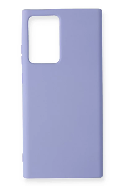 Samsung Galaxy Note 20 Ultra Kılıf Nano içi Kadife Silikon - Lila