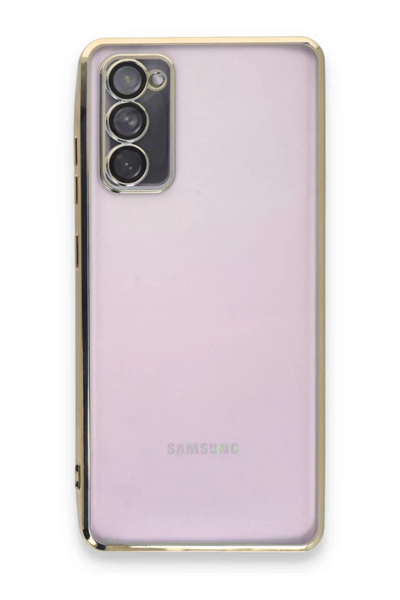 Samsung Galaxy S20 FE Kılıf Lensli Silikon - Gold
