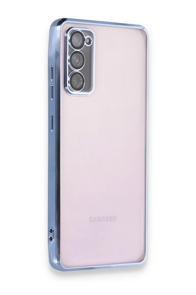 Samsung Galaxy S20 FE Kılıf Lensli Silikon - Açık Mavi