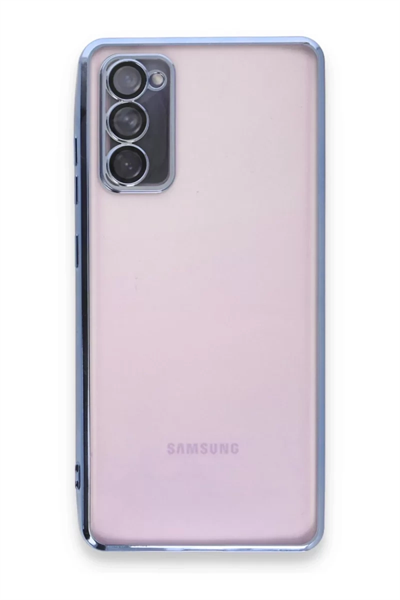 Samsung Galaxy S20 FE Kılıf Lensli Silikon - Açık Mavi