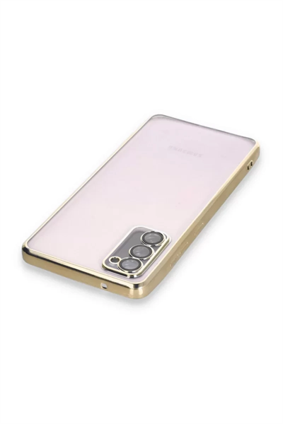 Samsung Galaxy S20 FE Kılıf Lensli Silikon - Gold