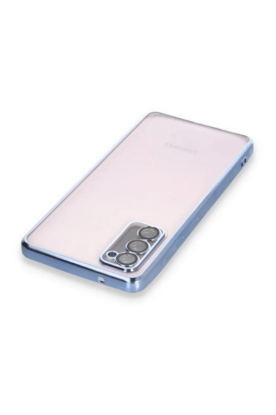 Samsung Galaxy S20 FE Kılıf Lensli Silikon - Açık Mavi