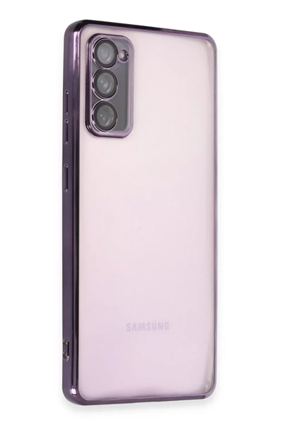 Samsung Galaxy S20 FE Kılıf Lensli Silikon - Mor