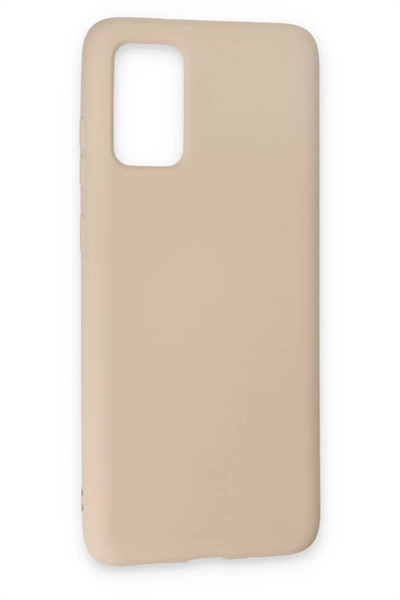 Samsung Galaxy S20 Kılıf Nano içi Kadife Silikon - Pudra