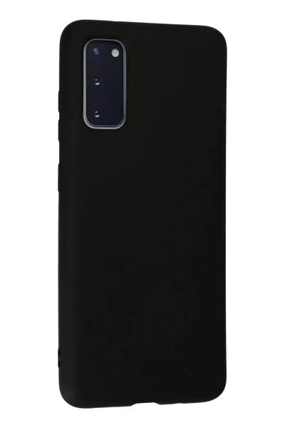 Samsung Galaxy S20 Kılıf Nano içi Kadife Silikon - Siyah