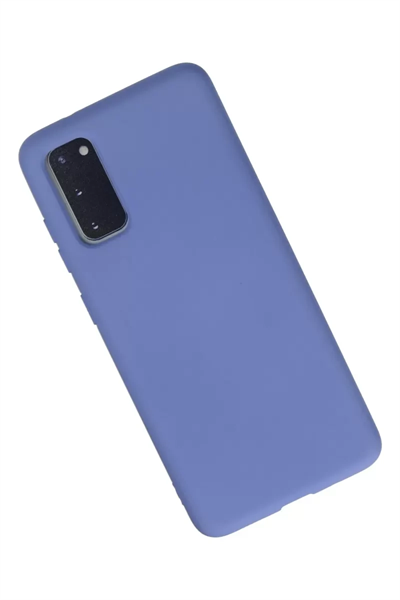 Samsung Galaxy S20 Kılıf Nano içi Kadife Silikon - Lila