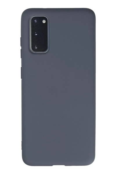 Samsung Galaxy S20 Kılıf Nano içi Kadife Silikon - Gri