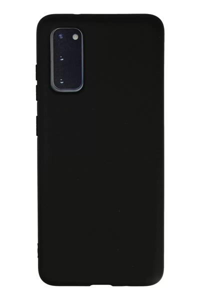 Samsung Galaxy S20 Kılıf Nano içi Kadife Silikon - Siyah