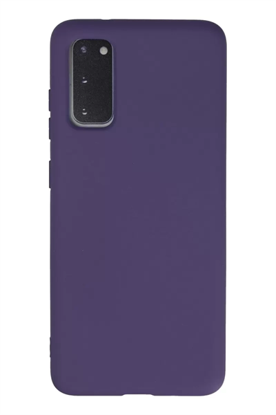 Samsung Galaxy S20 Kılıf Nano içi Kadife Silikon - Mor
