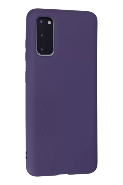 Samsung Galaxy S20 Kılıf Nano içi Kadife Silikon - Mor