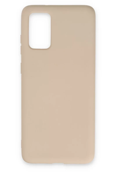 Samsung Galaxy S20 Kılıf Nano içi Kadife Silikon - Pudra