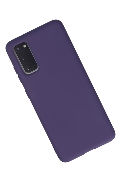 Samsung Galaxy S20 Kılıf Nano içi Kadife Silikon - Mor