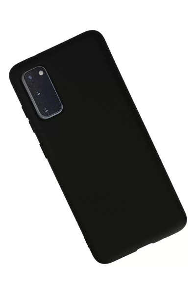 Samsung Galaxy S20 Kılıf Nano içi Kadife Silikon - Siyah