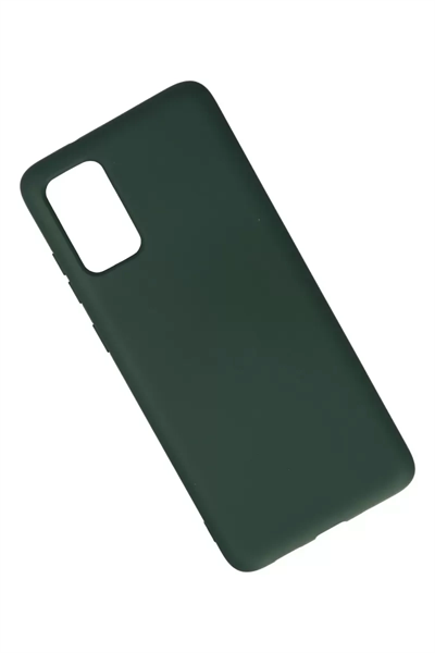 Samsung Galaxy S20 Plus Kılıf Nano içi Kadife Silikon - Koyu Yeşil
