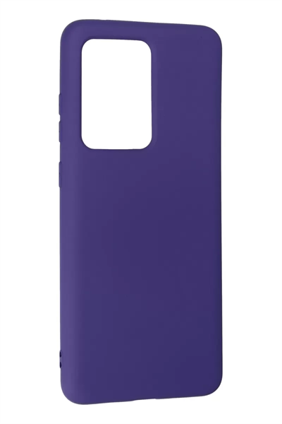 Samsung Galaxy S20 Ultra Kılıf Nano içi Kadife Silikon - Mor