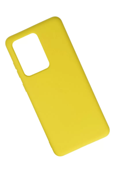 Samsung Galaxy S20 Ultra Kılıf Nano içi Kadife Silikon - Sarı