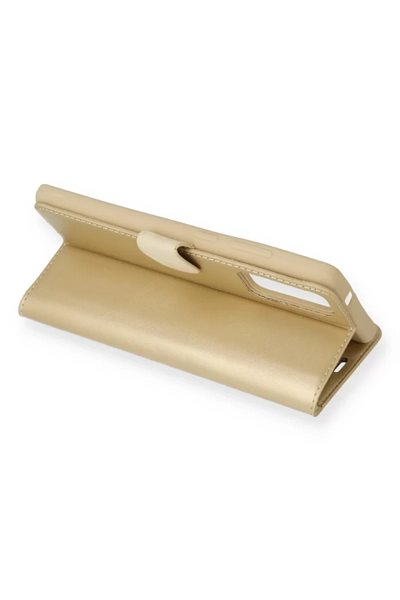 Samsung Galaxy S20 Ultra Trend S Plus Kapaklı Kılıf - Gold