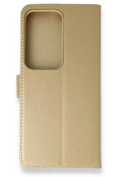 Samsung Galaxy S20 Ultra Trend S Plus Kapaklı Kılıf - Gold