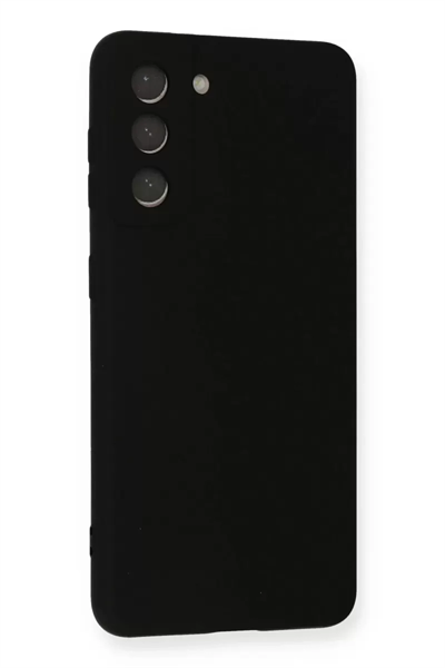 Samsung Galaxy S21 FE Kılıf Nano içi Kadife Silikon - Siyah