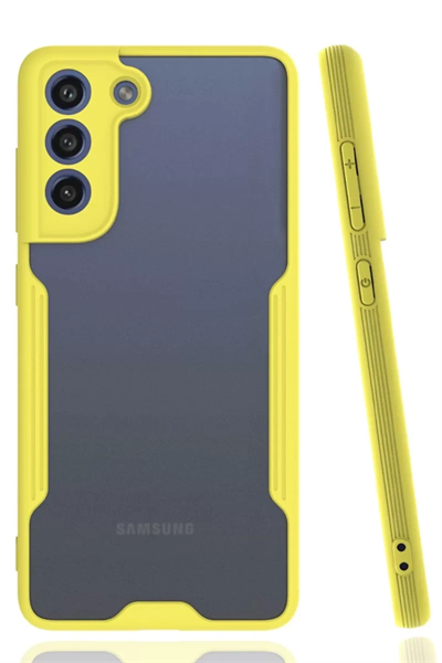 Samsung Galaxy S21 FE Kılıf Platin Silikon - Sarı