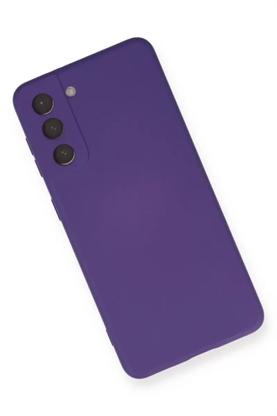 Samsung Galaxy S21 Kılıf Nano içi Kadife Silikon - Mor