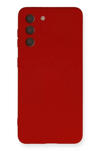 Samsung Galaxy S21 Kılıf Nano içi Kadife Silikon - Kırmızı