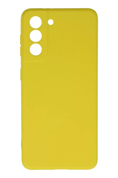 Samsung Galaxy S21 Kılıf Nano içi Kadife Silikon - Sarı