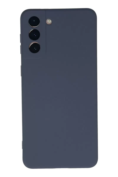 Samsung Galaxy S21 Plus Kılıf Nano içi Kadife Silikon - Gri