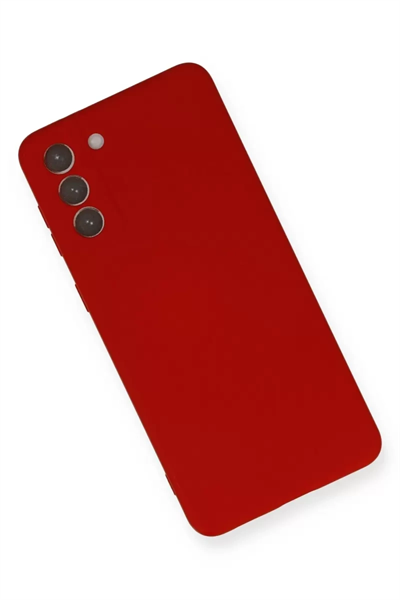 Samsung Galaxy S21 Plus Kılıf Nano içi Kadife Silikon - Kırmızı