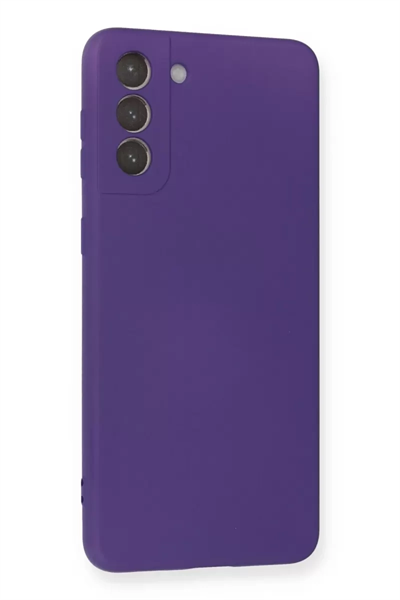 Samsung Galaxy S21 Plus Kılıf Nano içi Kadife Silikon - Mor