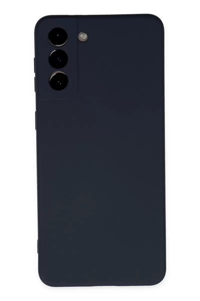 Samsung Galaxy S21 Plus Kılıf Nano içi Kadife Silikon - Lacivert