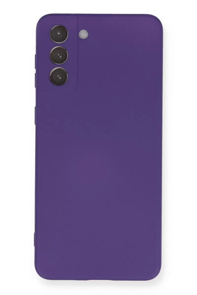 Samsung Galaxy S21 Plus Kılıf Nano içi Kadife Silikon - Mor
