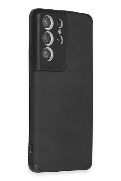 Samsung Galaxy S21 Ultra Kılıf Loop Deri Silikon - Siyah