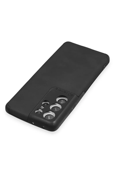 Samsung Galaxy S21 Ultra Kılıf Loop Deri Silikon - Siyah