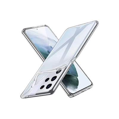 Samsung Galaxy S21 Ultra Kılıf Lüx Şeffaf Silikon
