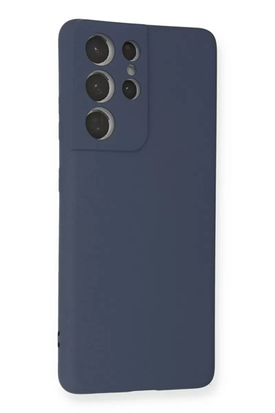 Samsung Galaxy S21 Ultra Kılıf Nano içi Kadife Silikon - Gri