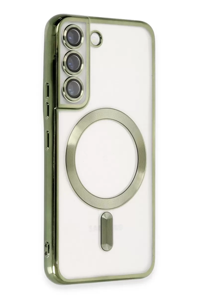 Samsung Galaxy S22 Kılıf Kross Magneticsafe Kapak - Koyu Yeşil
