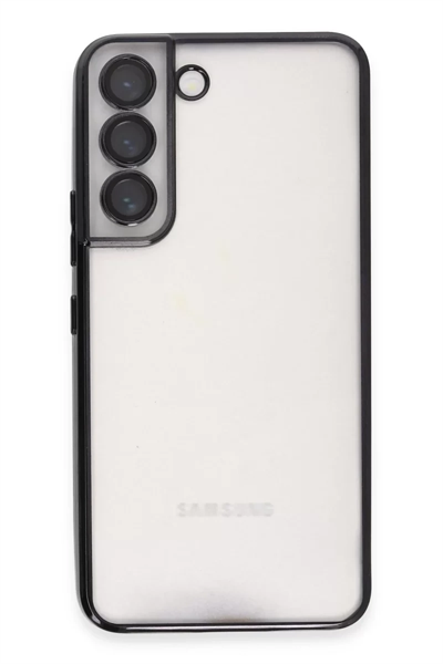 Samsung Galaxy S22 Kılıf Lensli Silikon - Siyah