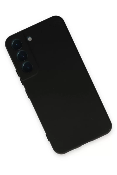 Samsung Galaxy S22 Kılıf Nano içi Kadife Silikon - Siyah