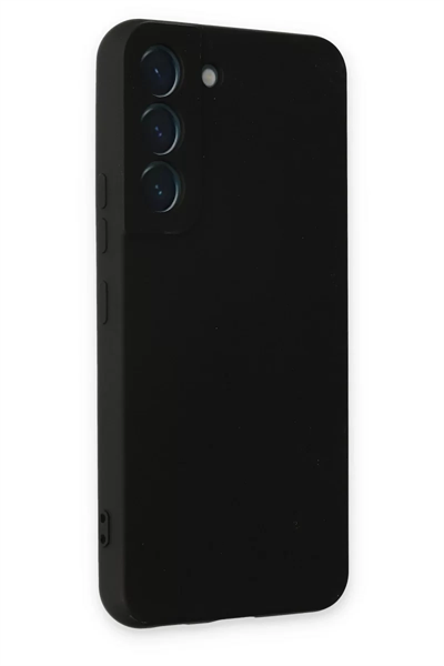 Samsung Galaxy S22 Kılıf Nano içi Kadife Silikon - Siyah