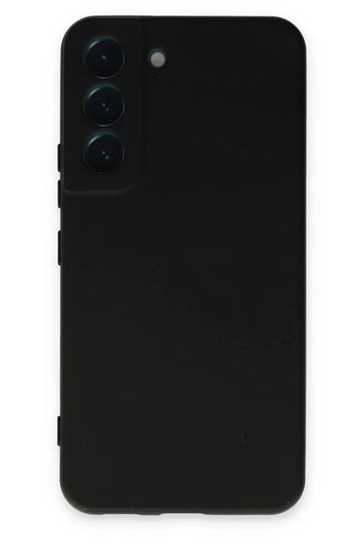 Samsung Galaxy S22 Kılıf Nano içi Kadife Silikon - Siyah
