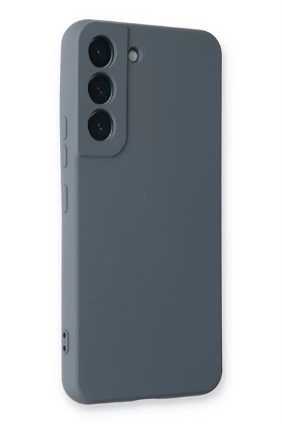 Samsung Galaxy S22 Plus Kılıf Nano içi Kadife Silikon - Gri