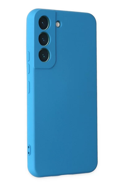 Samsung Galaxy S22 Plus Kılıf Nano içi Kadife Silikon - Mavi
