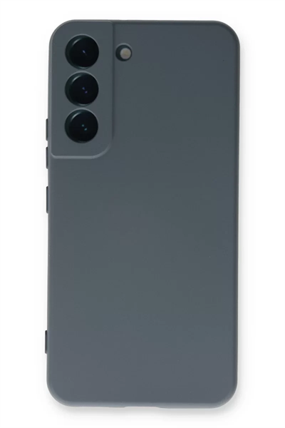 Samsung Galaxy S22 Plus Kılıf Nano içi Kadife Silikon - Gri