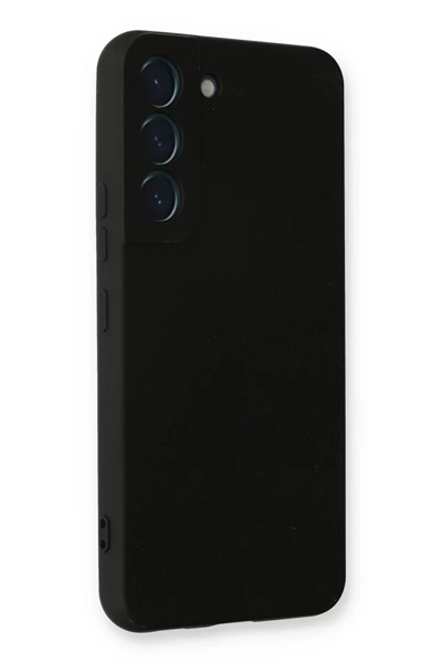 Samsung Galaxy S22 Plus Kılıf Nano içi Kadife Silikon - Siyah